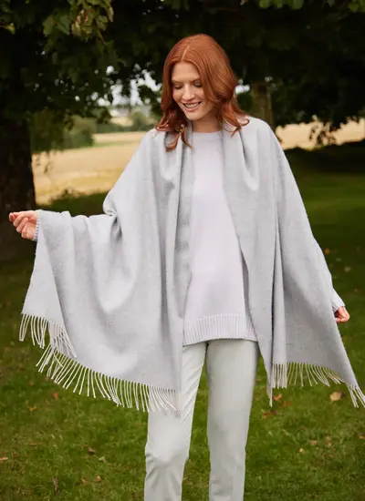 Cathy Merino Wrap Light Grey